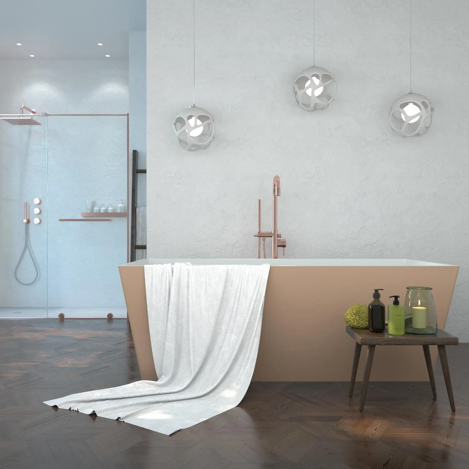 Vasca freestanding ANNA rettangolare solid surface 175×79.5 cm