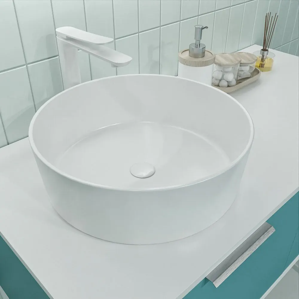 Mobile bagno ELLA con gambe 2 cassetti finitura OCEAN - immagine 4