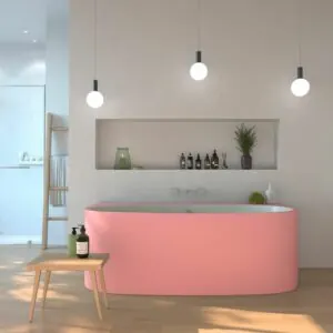 COUVE vasca freestanding ovale in solid surface 158×86 cm