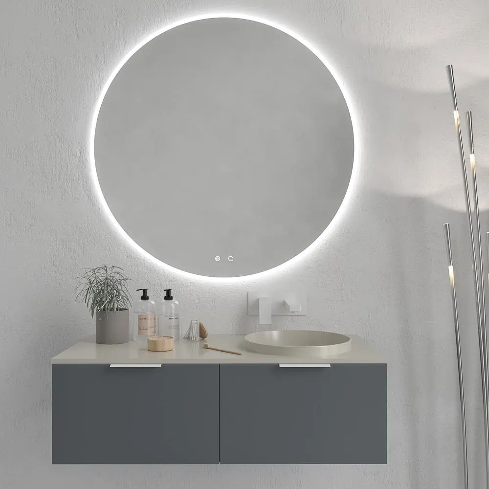 Mobile bagno sospeso EMMA con 2 cassetti, finitura GRAFITE