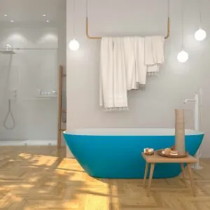 Vasca centro stanza CAPRI ovale solid surface 160×75
