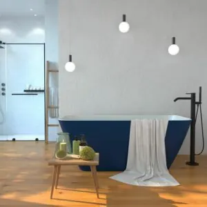 Vasca centro stanza CARLOTTA rettangolare solid surface 159×70.5