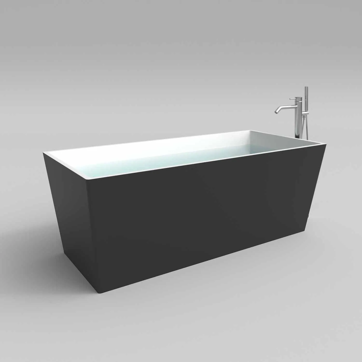 Vasca freestanding ANNA rettangolare solid surface 175×79.5 cm - immagine 4