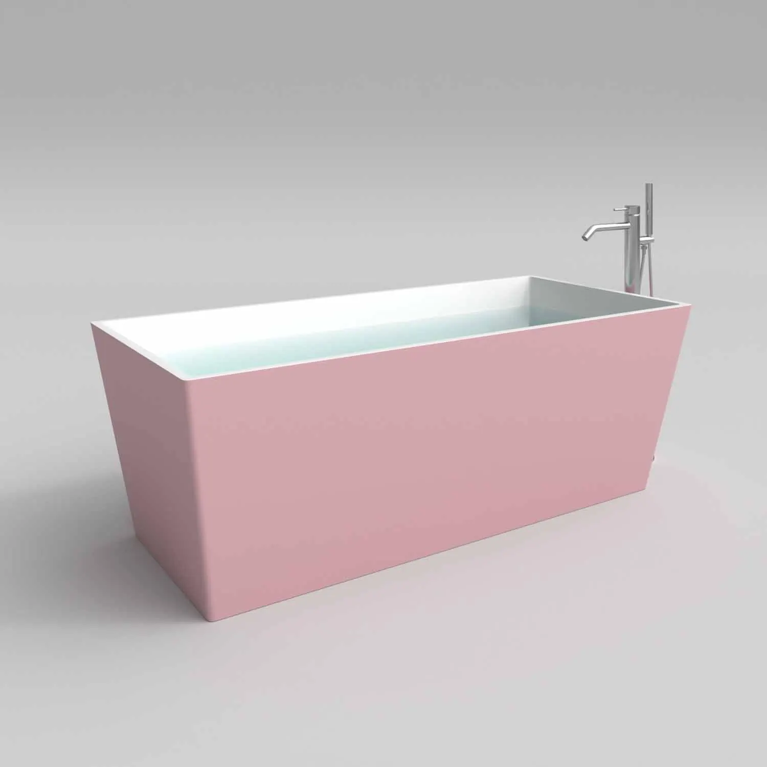 Vasca freestanding ANNA rettangolare solid surface 175×79.5 cm - immagine 6