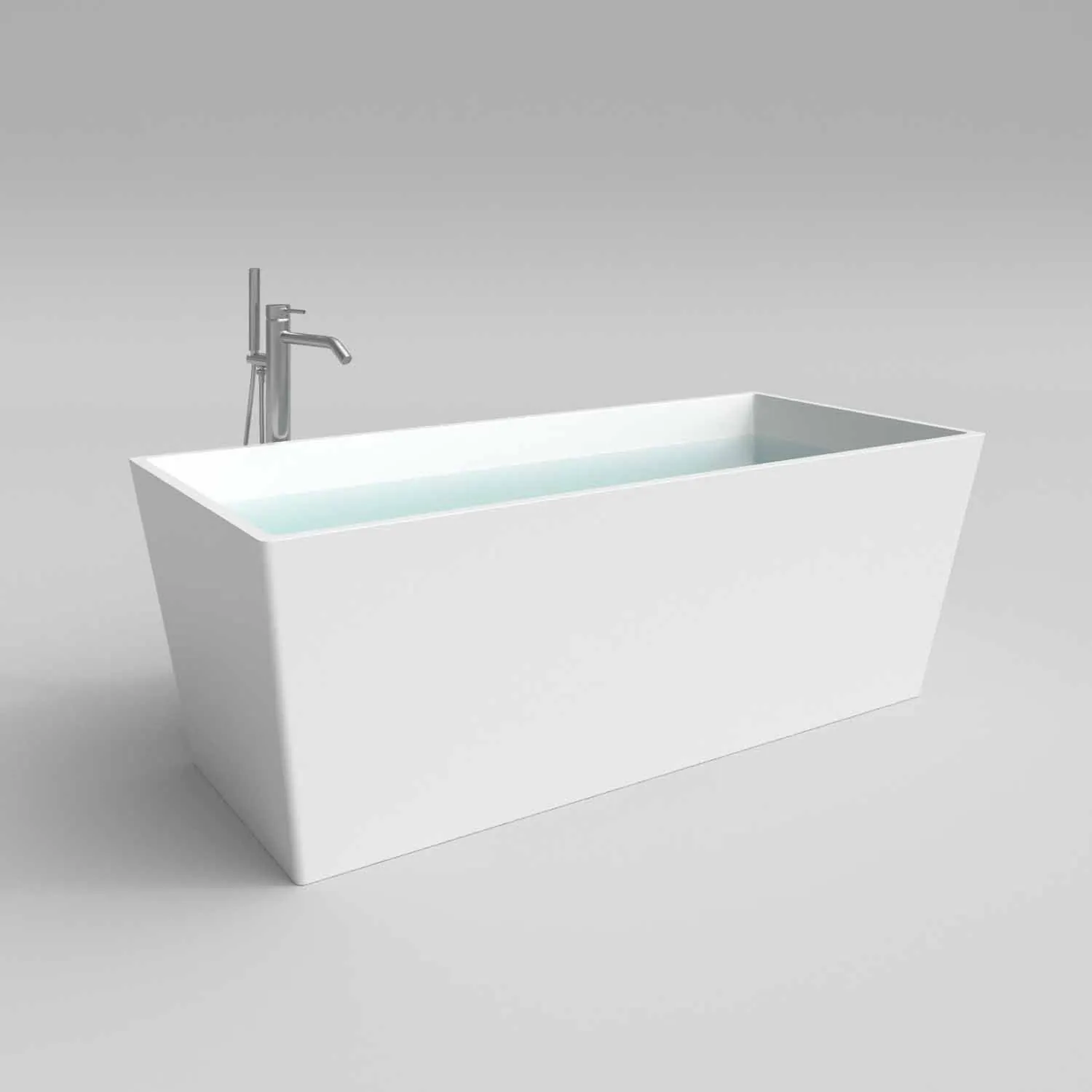 Vasca freestanding ANNA rettangolare solid surface 175×79.5 cm - immagine 5