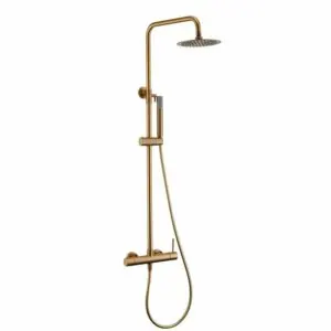 Set doccia monza oro spazzolato [ VAROBATH ]