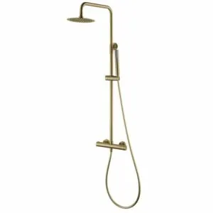 Set doccia termostatico Monza oro spazzolato [ VAROBATH ]