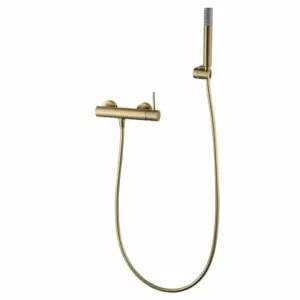 Rubinetto kit doccia monza oro spazzolato [ VAROBATH ]