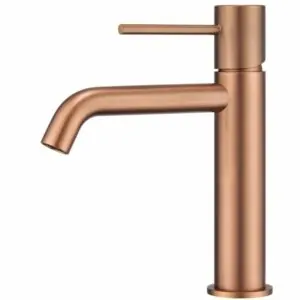 rubinetto lavabo monza oro rosa spazzolato [ VAROBATH ]