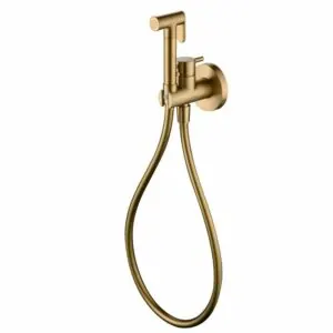 Miscelatore bidet incasso monaco oro spazzolato [ VAROBATH ]