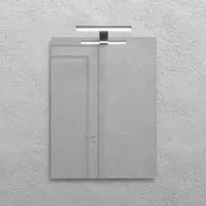 Specchio rettangolare ALCOR con applique a LED
