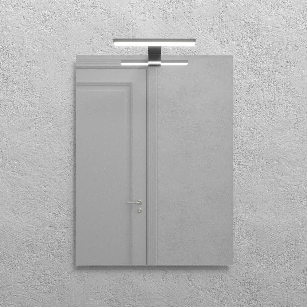 Specchio rettangolare ALCOR con applique a LED