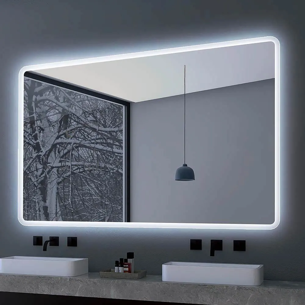 Specchio rettangolare CARLOTTA luce led perimetrale - immagine 2