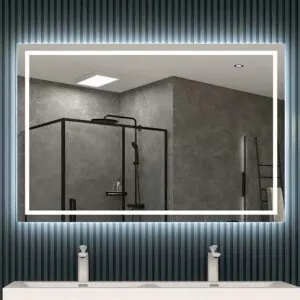 Specchio rettangolare COVE con luce led perimetrale