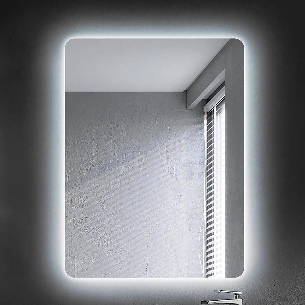 Specchio rettangolare DUOS con luce led perimetrale - immagine 2