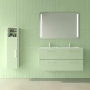 Mobile bagno NEXO sospeso 4 cassetti VERDE OPALO