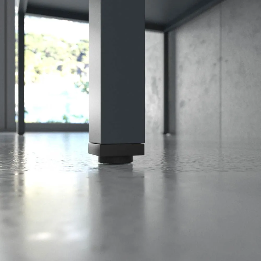 Mobile da bagno SMILE con gambe 2 cassetti con lavabo in Solid Surface GRAFITE - immagine 2