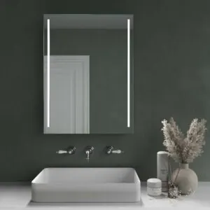 Specchio rettangolare CALMA luce led verticale