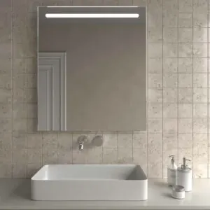 Specchio rettangolare OPALO luce led orizzontale