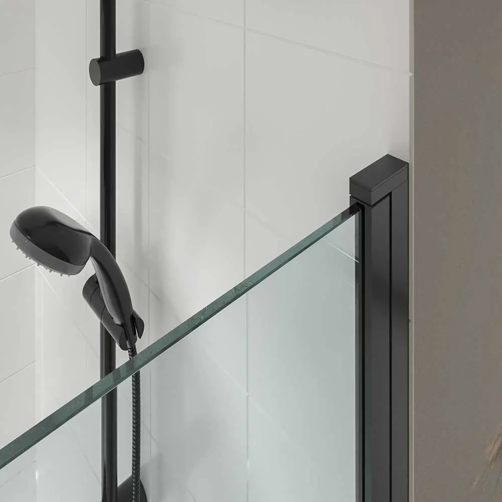 Paravasca OPEN 1 pannello pieghevole 85 cm NERO OPACO - immagine 3