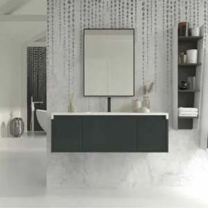 Mobile bagno sospeso BINARIO con 3 cassetti, finitura GRAFITE