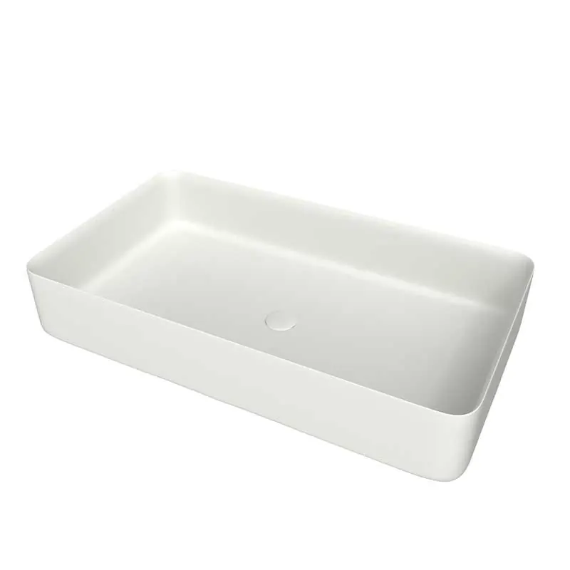 Lavabo da appoggio FOGO Solid Surface White