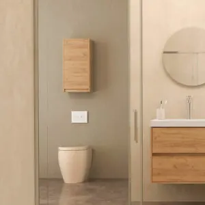 Colonna bagno pensile CARMEN sospeso ROVERE CHIARO 70 x 35 x 22 cm