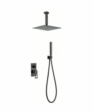 Colonna doccia da incasso Stockholm nera [ VAROBATH ]