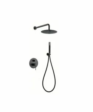 ► Colonna doccia incasso Line Black Gun Metal [ VAROBATH ]