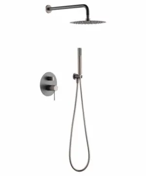 ► Colonna doccia da incasso Line grigio champagne opaco [ VAROBATH ]