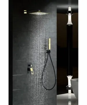► Colonna doccia da incasso Sweden oro nero [ VAROBATH ]