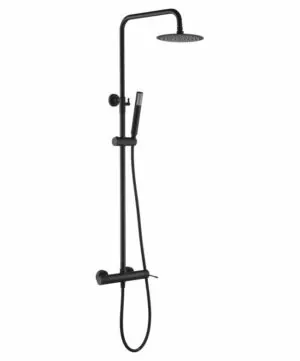 Colonna doccia Line nero opaco [ VAROBATH ]