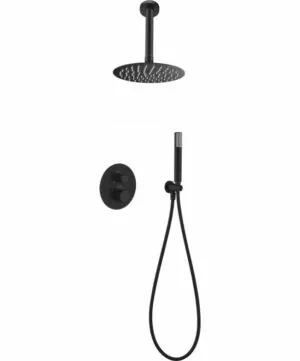Colonna doccia incasso termostatica Top nero opaco [ VAROBATH ]