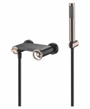 Rubinetto doccia Olimpo oro rosa nero [ VAROBATH ]