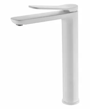 Rubinetto lavabo alto Danimarca bianco opaco [ VAROBATH ]