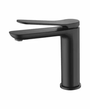 Miscelatore lavabo Danimarca nero opaco [ VAROBATH ]