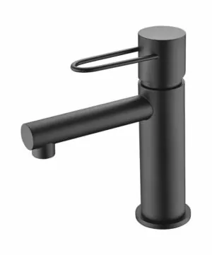 Miscelatore lavabo Milos nero opaco [ VAROBATH ]