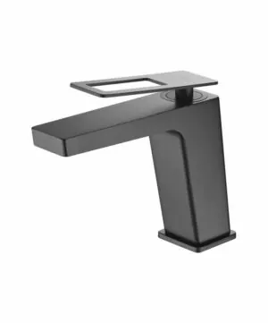 Miscelatore lavabo Sweden nero opaco [ VAROBATH ]