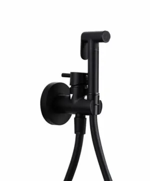Miscelatore bidet a incasso Munich nero opaco [ VAROBATH ]