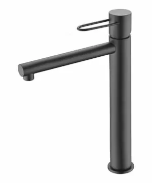 Miscelatore lavabo alto Milos nero opaco [ VAROBATH ]