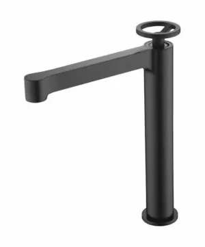 Olimpo miscelatore lavabo alto nero opaco [ VAROBATH ]