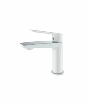 Miscelatore per lavabo Luxor bianco opaco [ VAROBATH ]