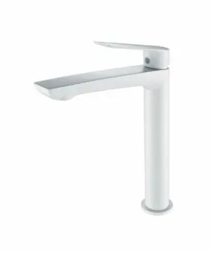 Miscelatore lavabo alto Luxor bianco opaco [ VAROBATH ]