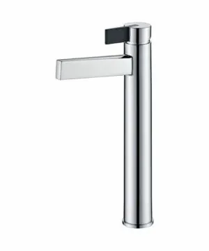 Rubinetto lavabo alto Elba cromo/nero [ VAROBATH ]