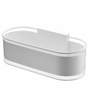 Anga portasapone frontale bianco opaco [ VAROBATH ]