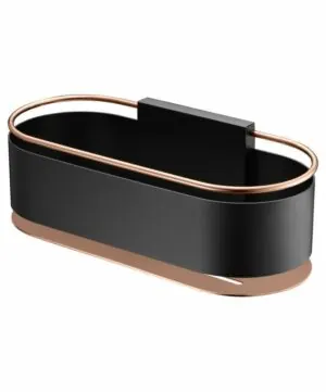 Portasapone frontale Anga nero oro rosa [ VAROBATH ]