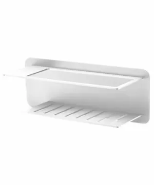Bethari portasapone frontale bianco opaco [ VAROBATH ]