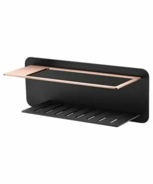 Portasapone frontale Bethari nero oro rosa [ VAROBATH ]