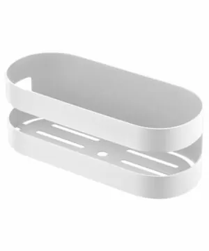 Portasapone frontale Nirmala bianco opaco [ VAROBATH ]