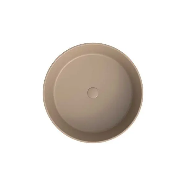 Lavabo da appoggio OSIRIS Solid Surface Moka - immagine 3